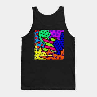 Alphabet Series - Letter X - Bright and Bold Initial Letters Tank Top